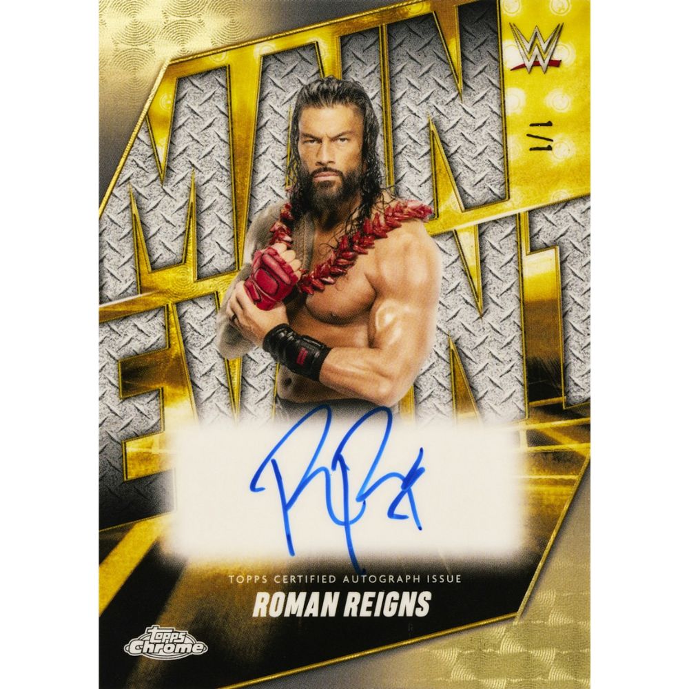 2025 Topps Chrome WWE Cards - Roman Reigns