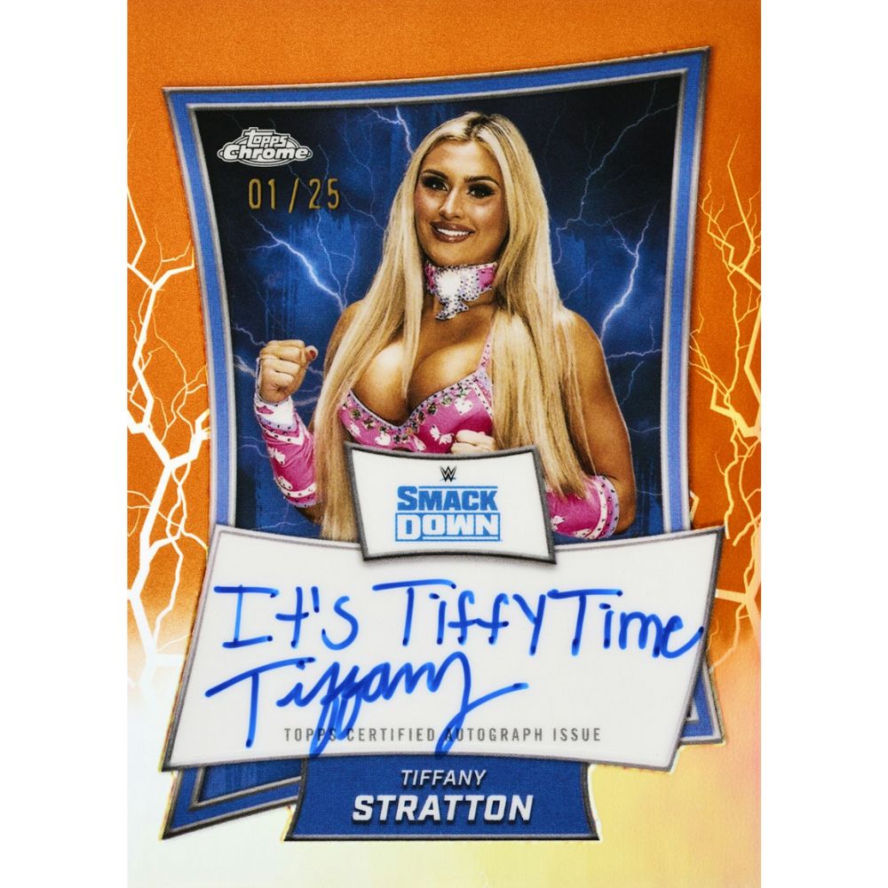 2025 Topps Chrome WWE Cards - Tiffany Stratton