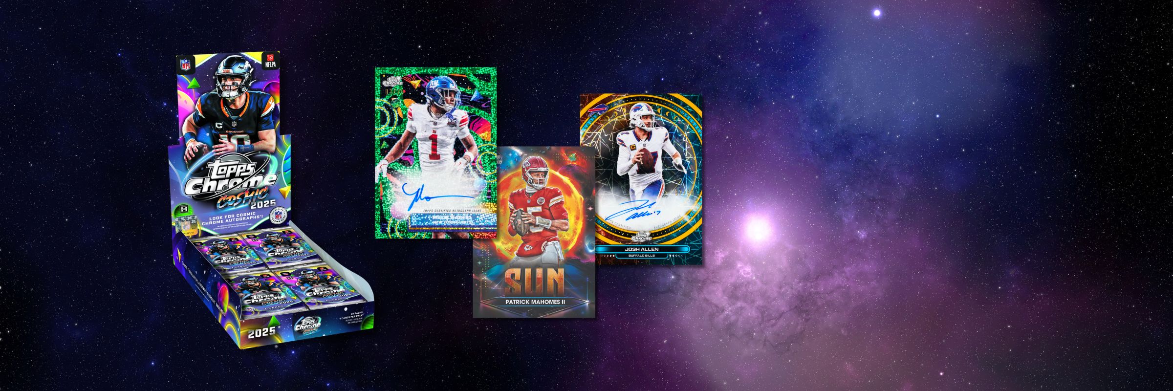 2025 Topps Chrome Cosmic Football Hobby Box