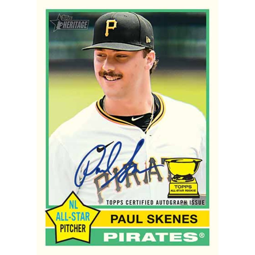 2025 Topps Heritage Baseball Cards - Paul Skenes