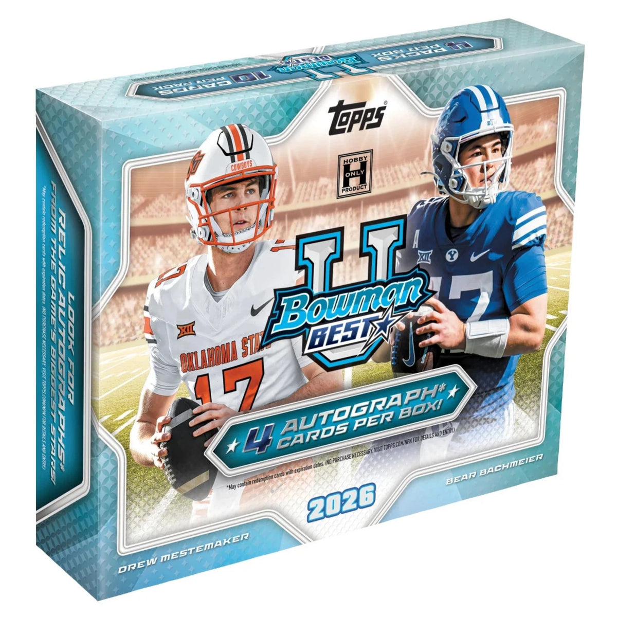 2026 Bowman's Best University Football Hobby Box (Presell) - Trading Card Market