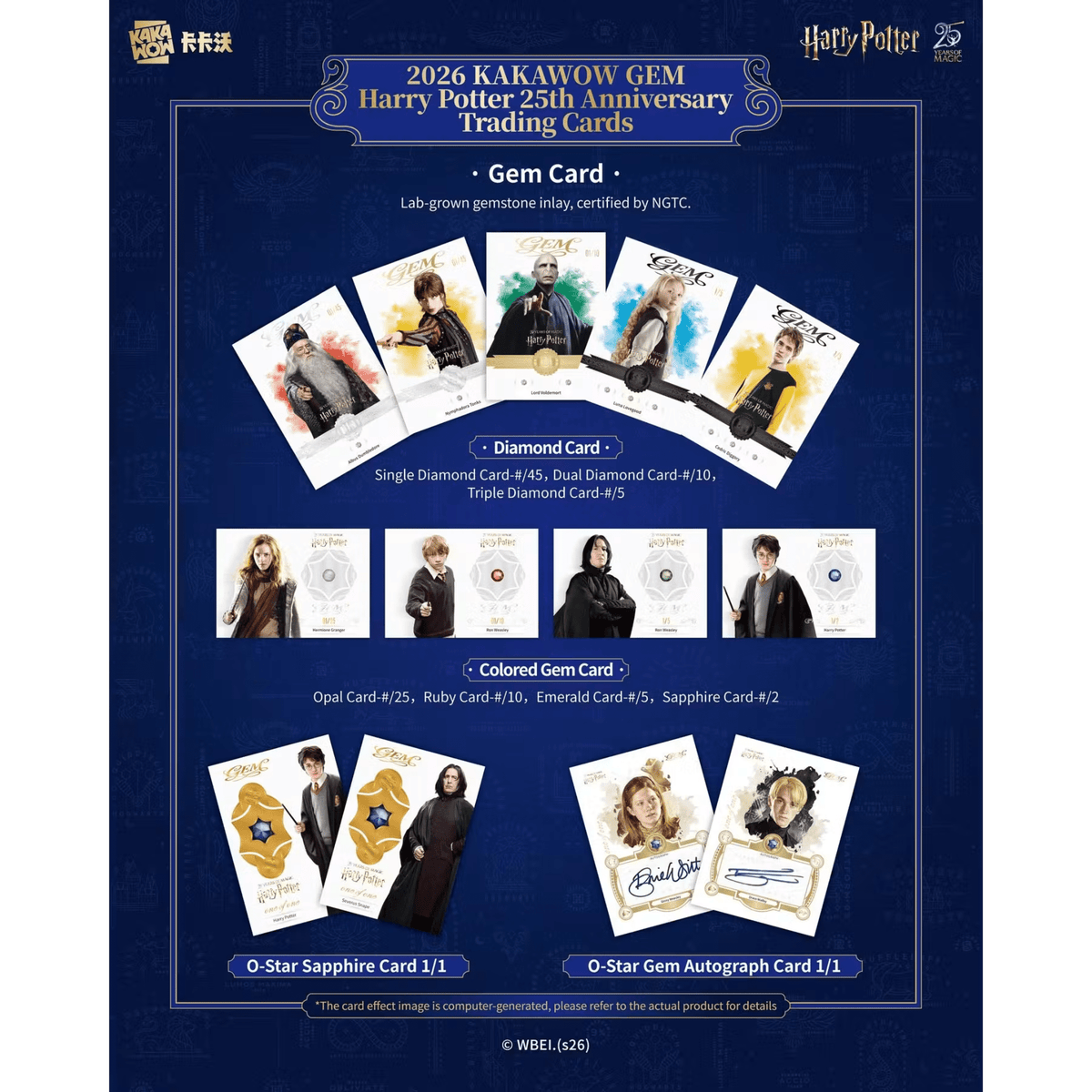 2026 Kakawow Gem Harry Potter 25th Anniversary Hobby Box - Trading Card Market