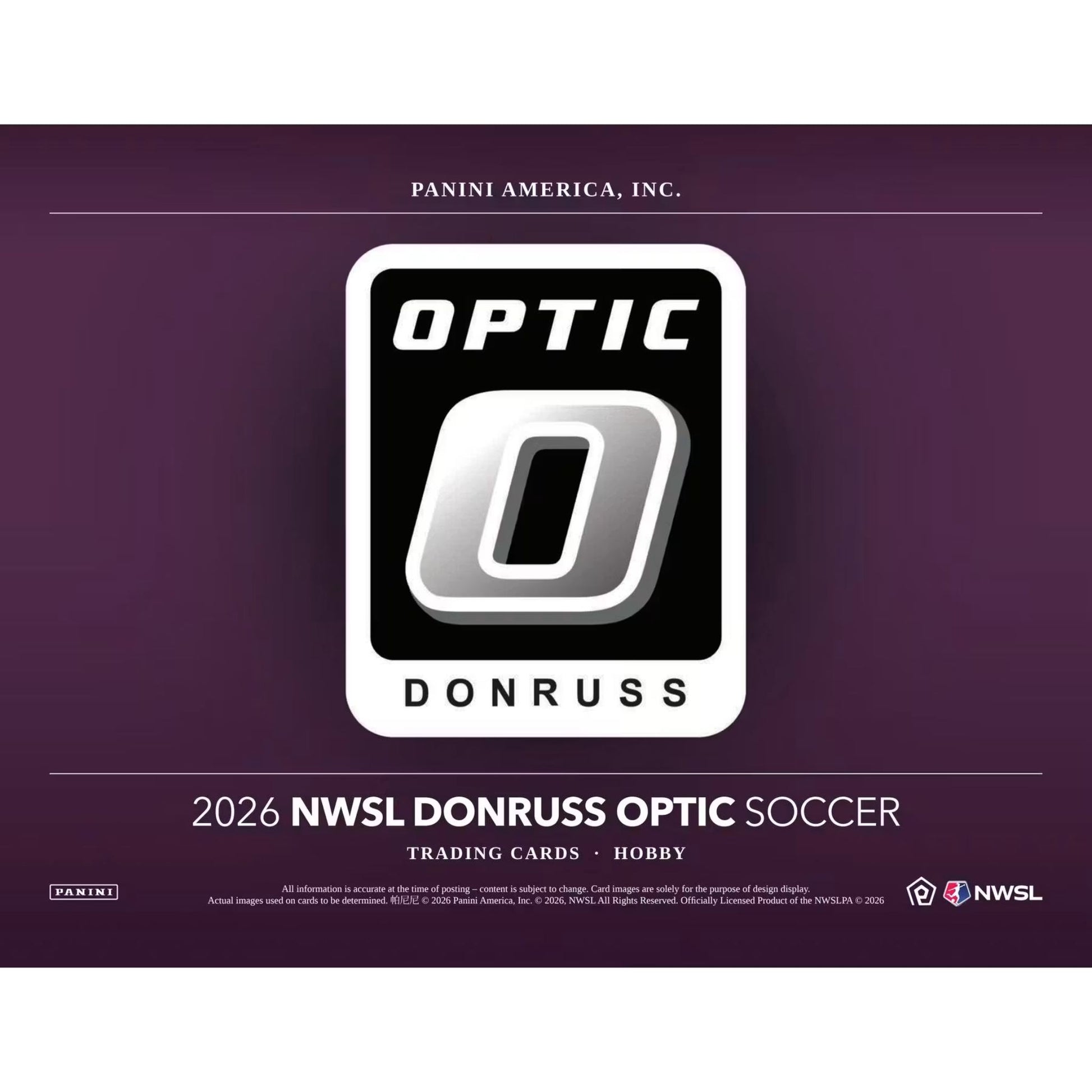 2026 Panini Donruss Optic NWSL Soccer Hobby Box