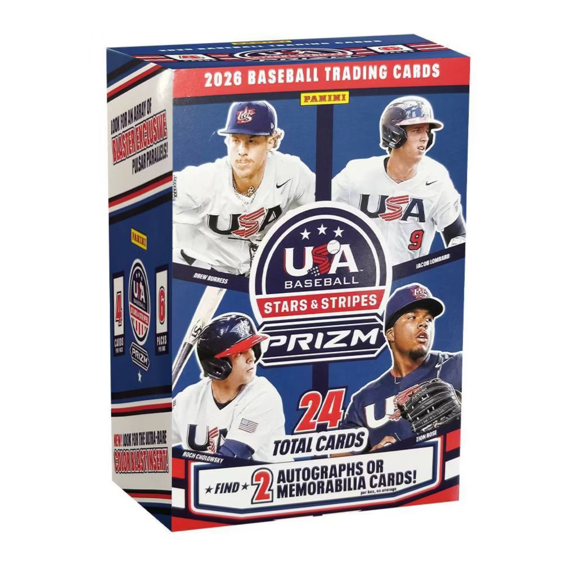 2026 Panini USA Stars & Stripes Prizm Baseball Blaster Box - Trading Card Market