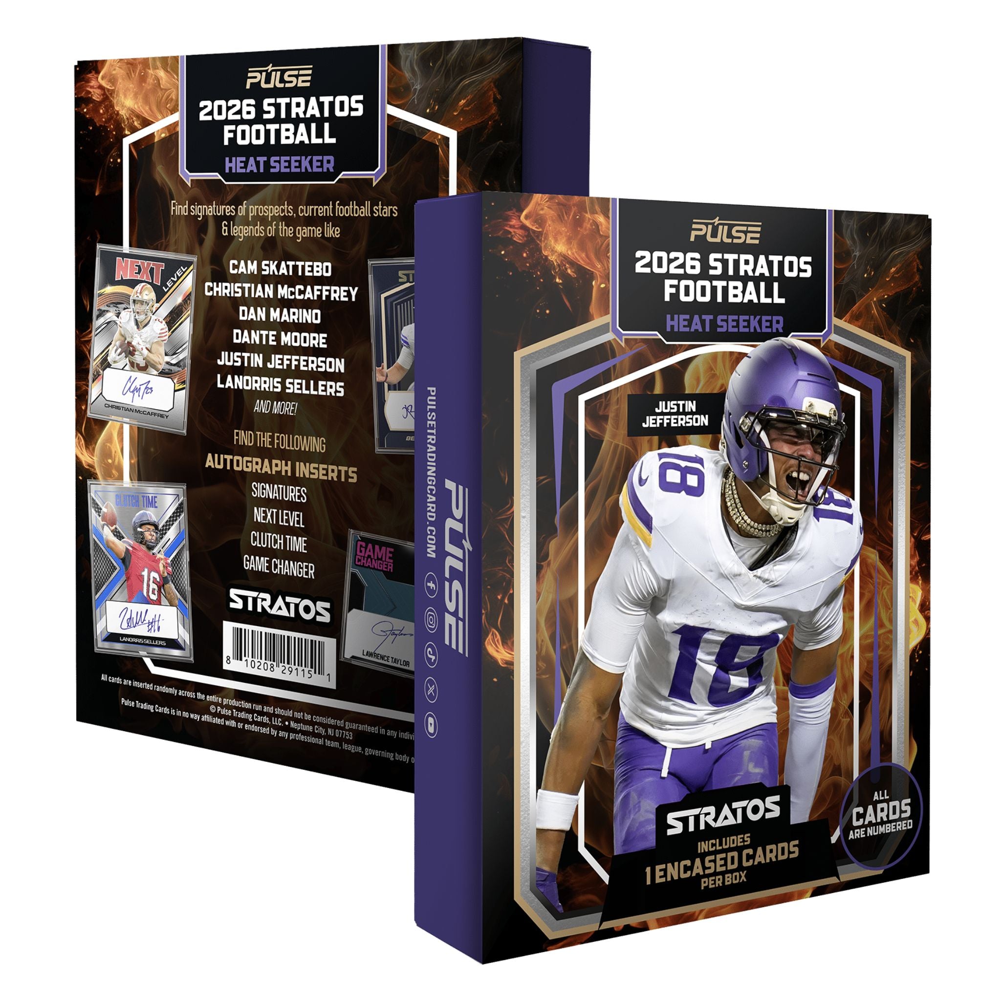 2026 Pulse Stratos Football Hobby Heat Seeker Box (Presell
