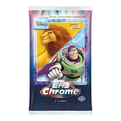 2026 Topps Chrome Disney Hobby Pack - Trading Card Market