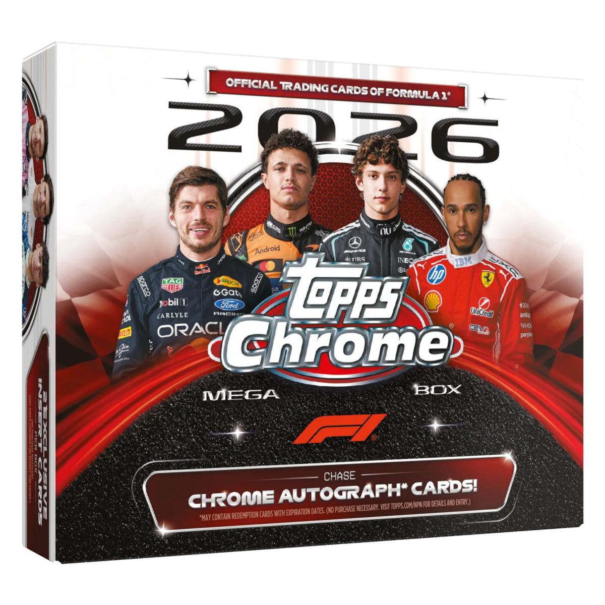 2026 Topps Chrome F1 Racing Mega Box