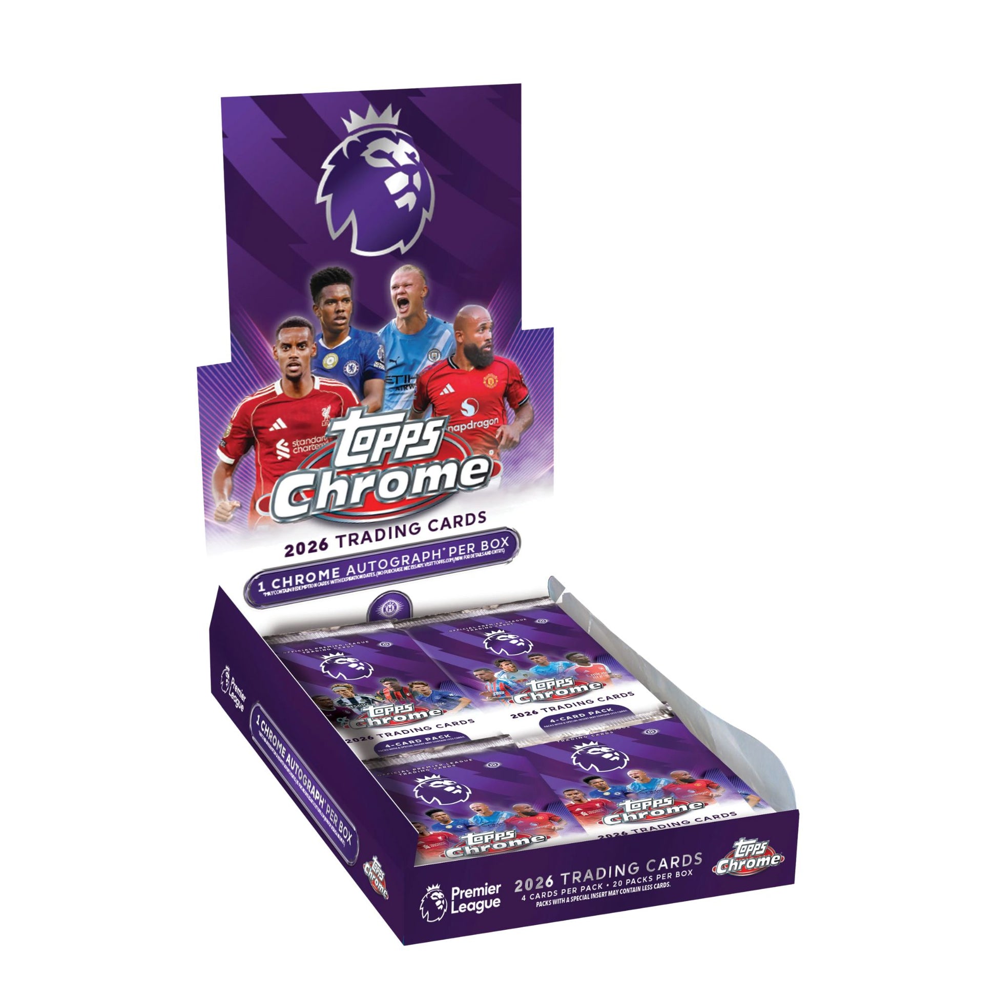 2026 Topps Chrome Premier League Soccer Hobby Box - Trading Card Market