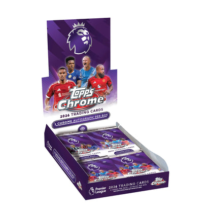 2026 Topps Chrome Premier League Soccer Hobby Box - Trading Card Market