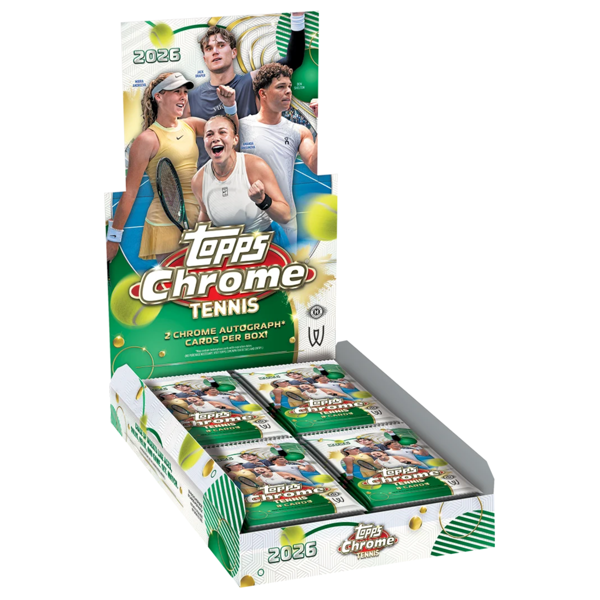 2026 Topps Chrome Tennis Hobby Box
