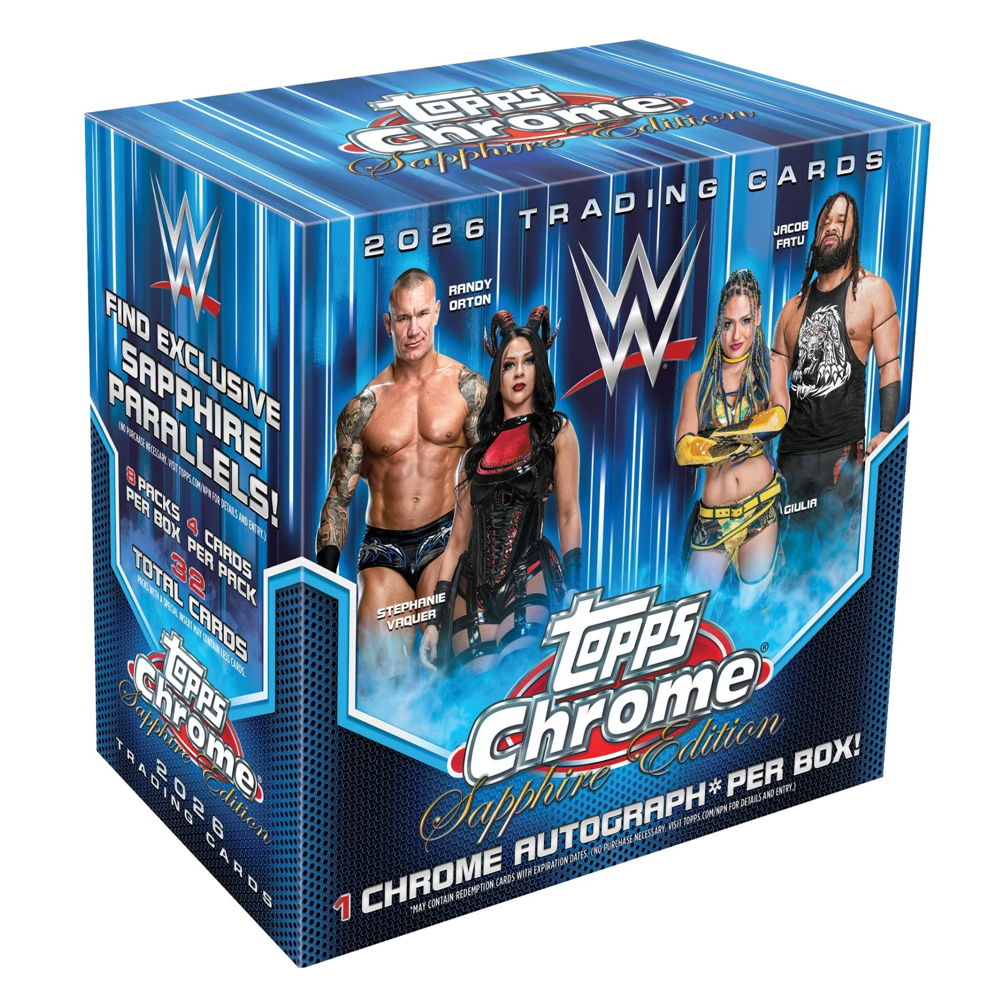 2026 Topps Chrome WWE Sapphire Edition Box – Trading Card Market