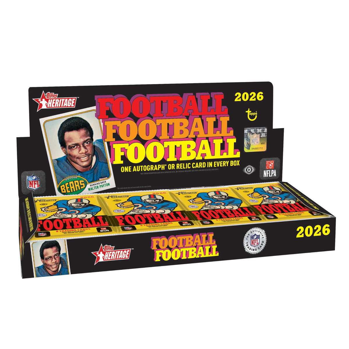 2026 Topps Heritage Football Hobby Box (Presell) - Trading Card Market