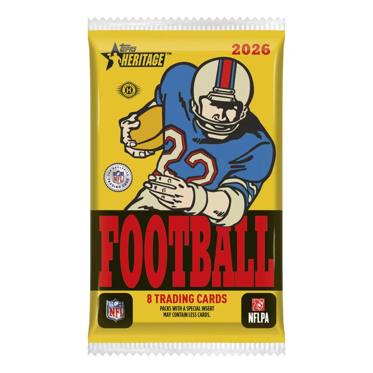 2026 Topps Heritage Football Hobby Pack - Trading Card Market
