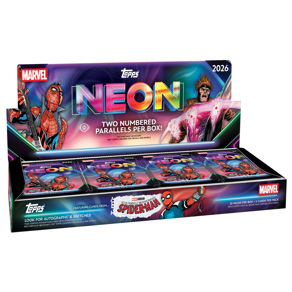 2026 Topps Marvel Neon Hobby Box