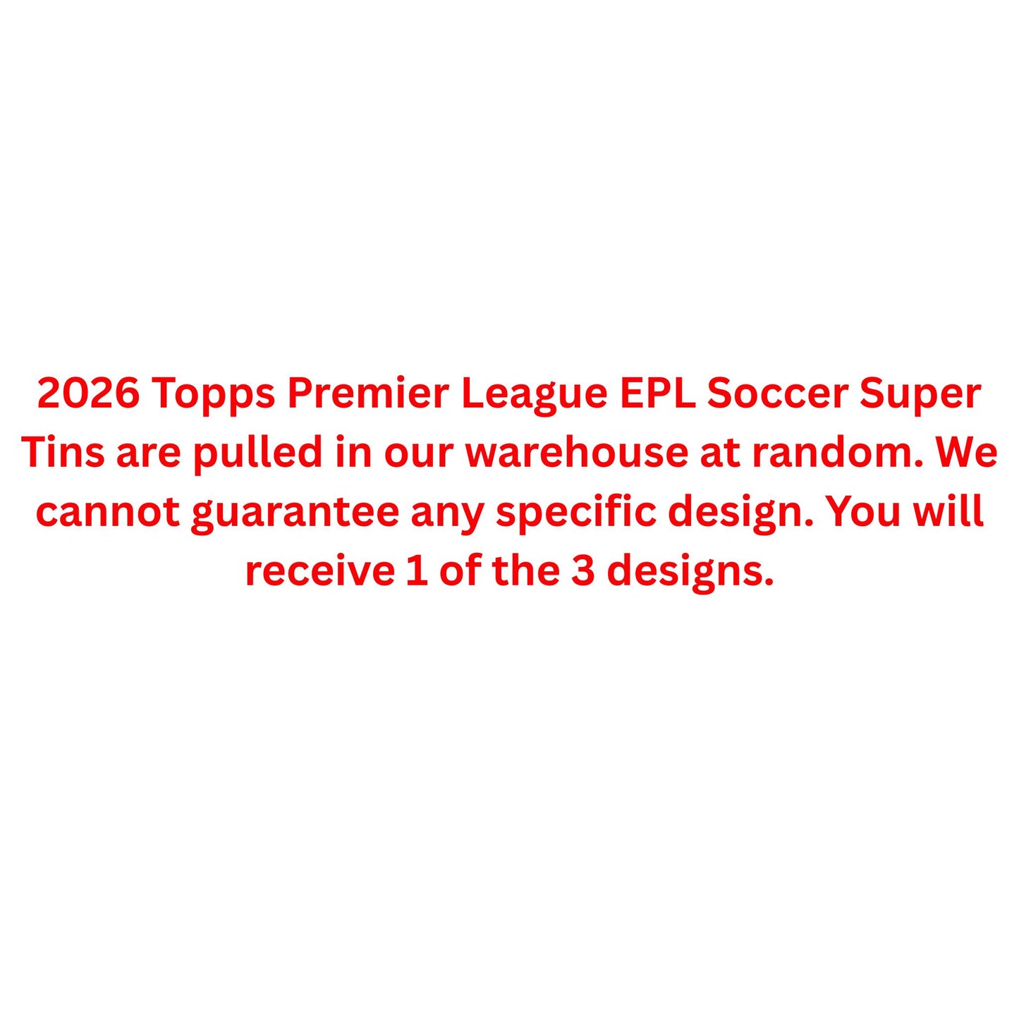 2026 Topps Premier League EPL Soccer Super Tin - Trading Card Market