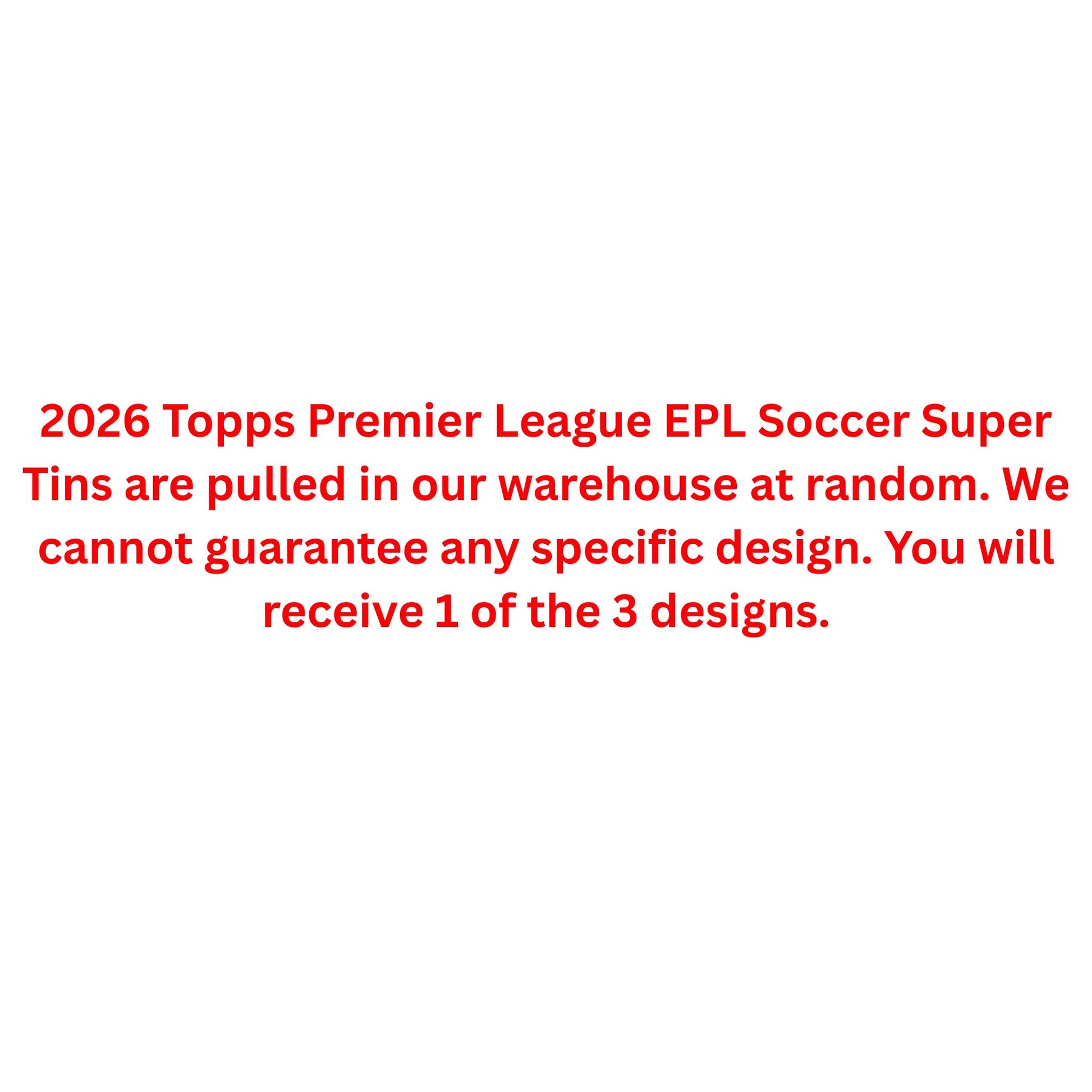 2026 Topps Premier League EPL Soccer Super Tin - Trading Card Market