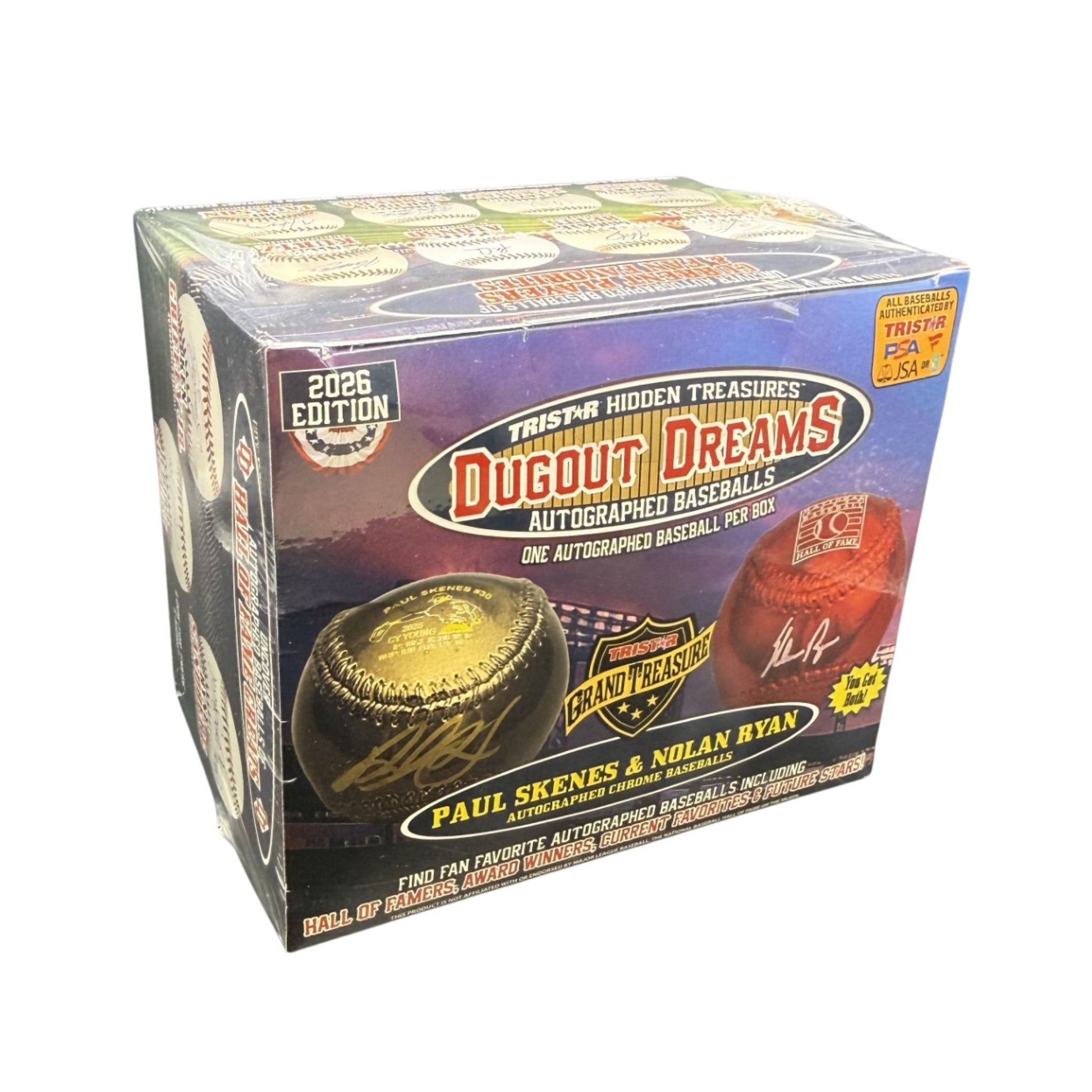 2026 Tristar Hidden Treasures Dugout Dreams Autographed Baseball Box
