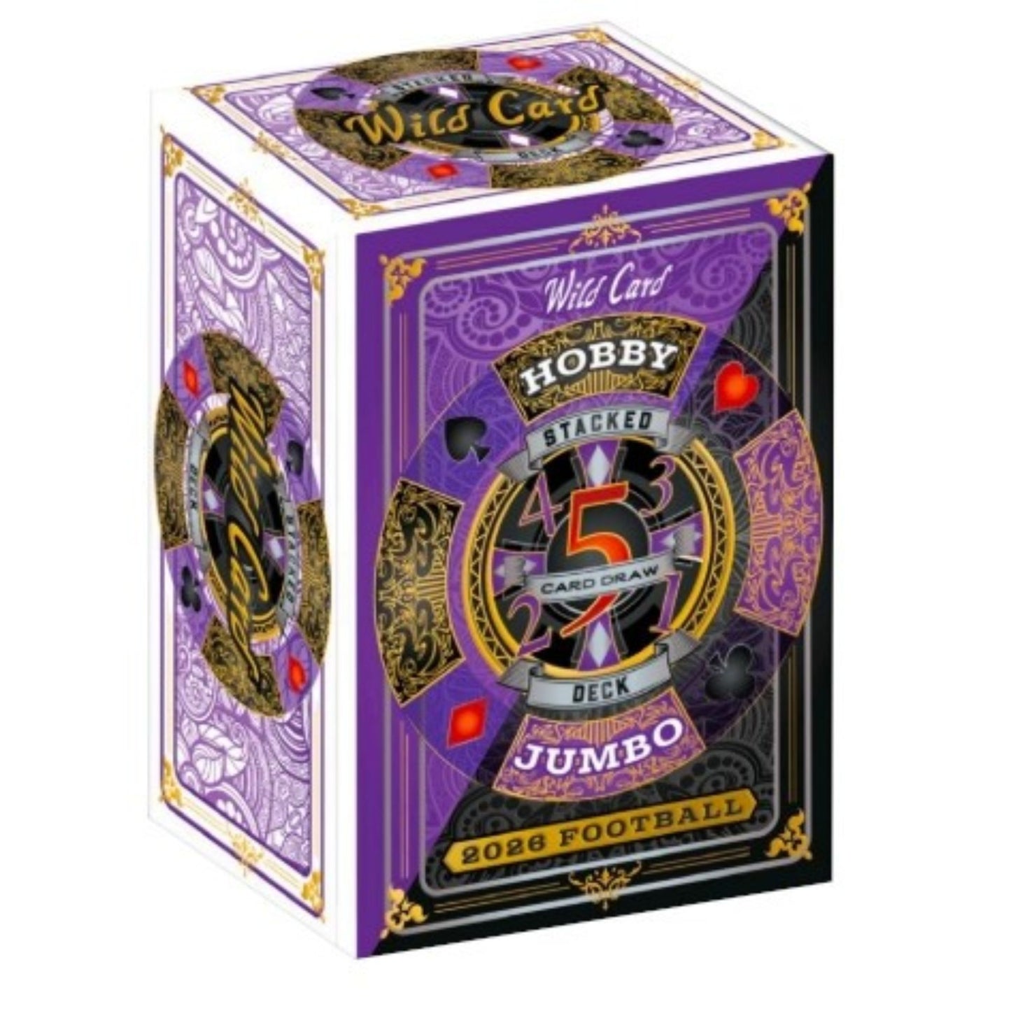 2026 Wild Card Five Card Draw Stacked Deck Football Hobby Jumbo Box (Presell) - Trading Card Market