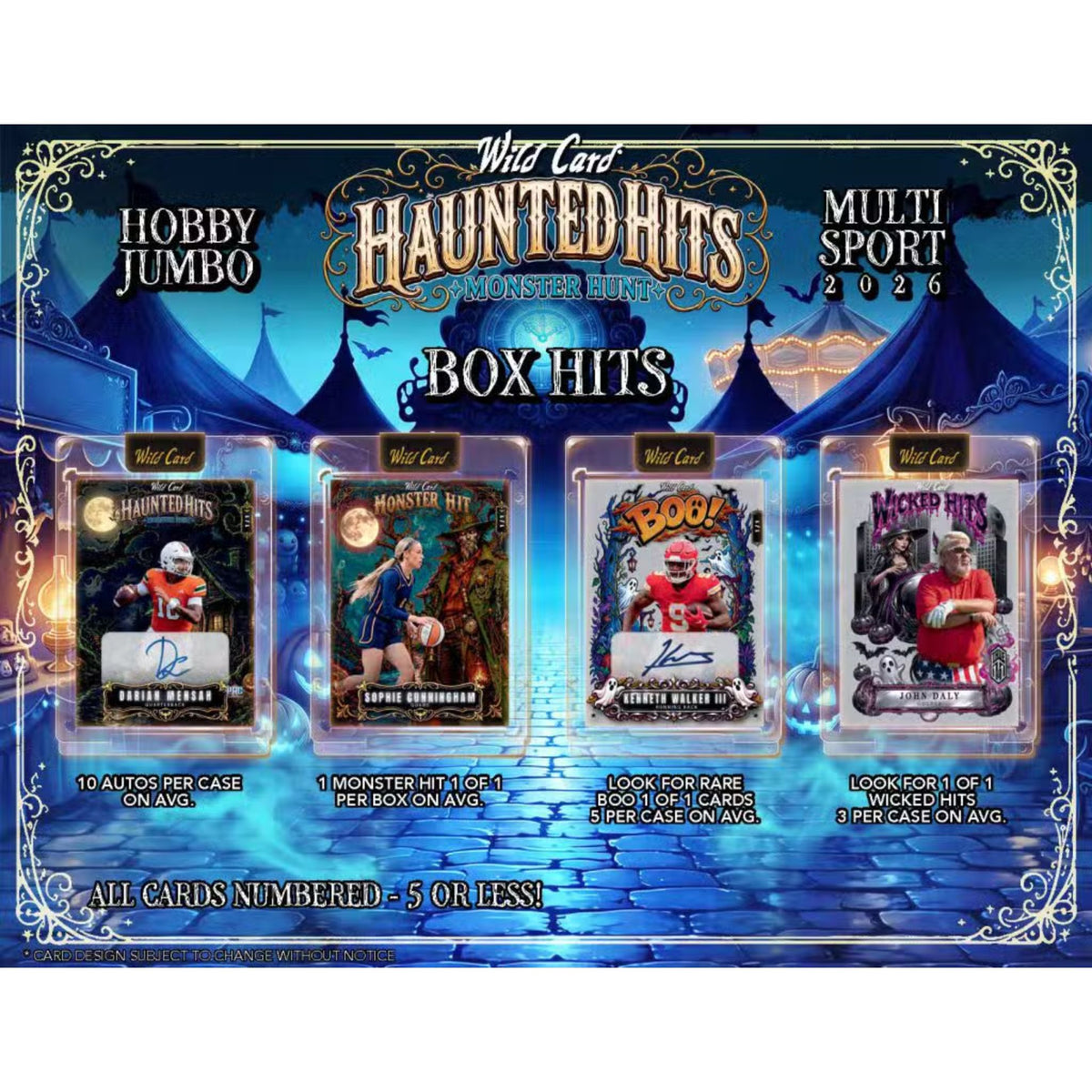 2026 Wild Card Haunted Hits Multi Sport Jumbo Box - Trading Card Market