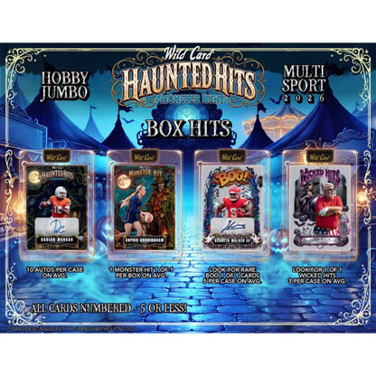 2026 Wild Card Haunted Hits Multi Sport Jumbo Box - Trading Card Market