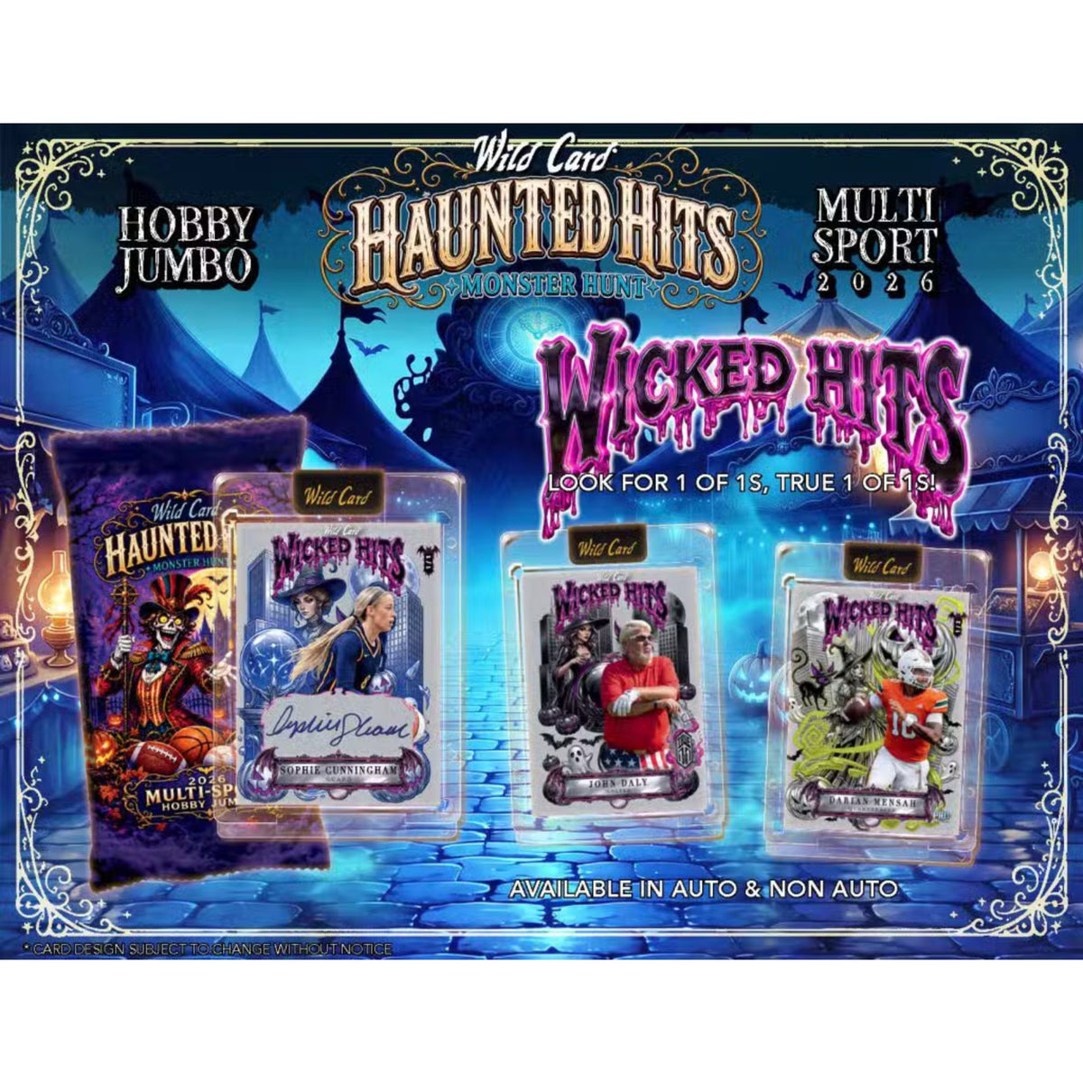 2026 Wild Card Haunted Hits Multi Sport Jumbo Box - Trading Card Market