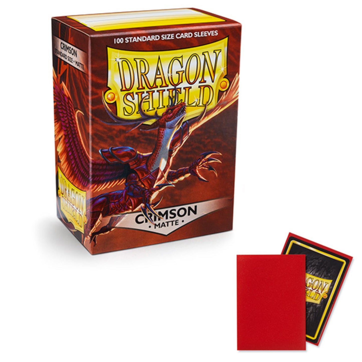 Dragon Shield Sleeves Standard Matte Crimson - Trading Card Market
