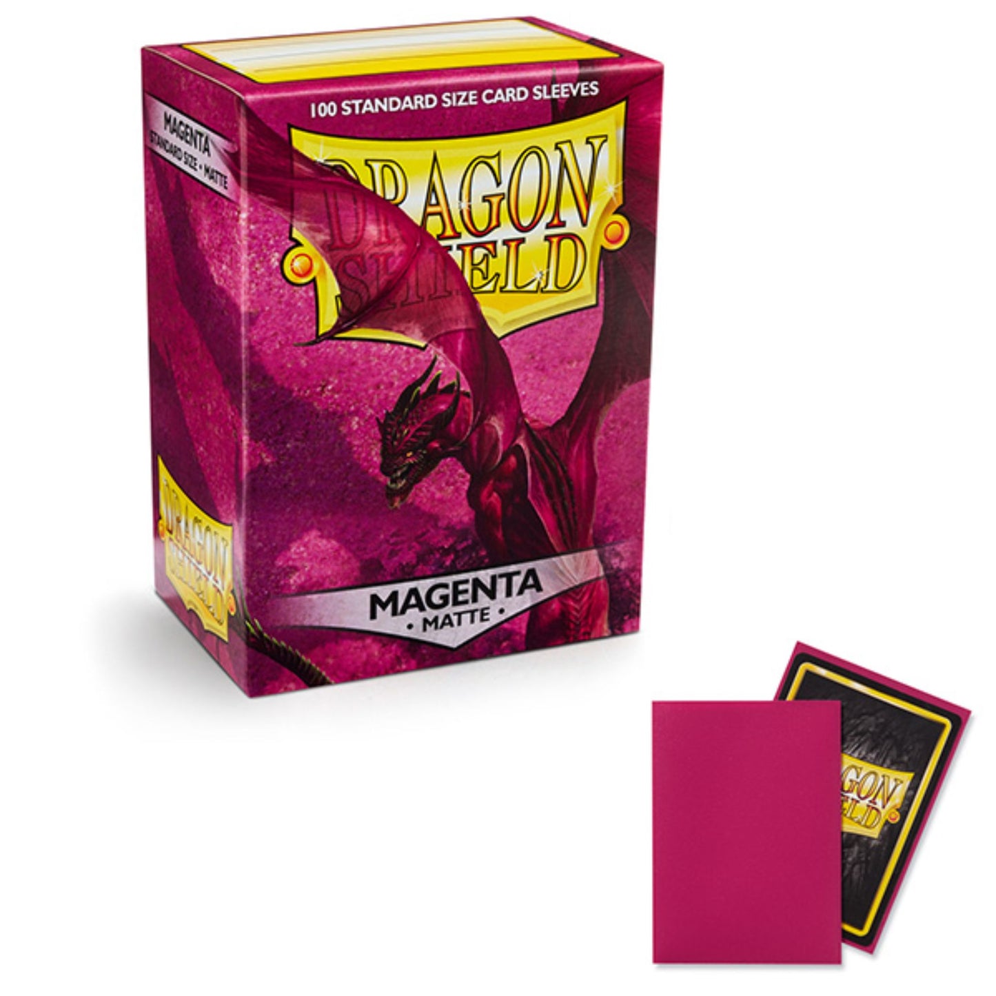 Dragon Shield Sleeves Standard Matte Magenta - Trading Card Market