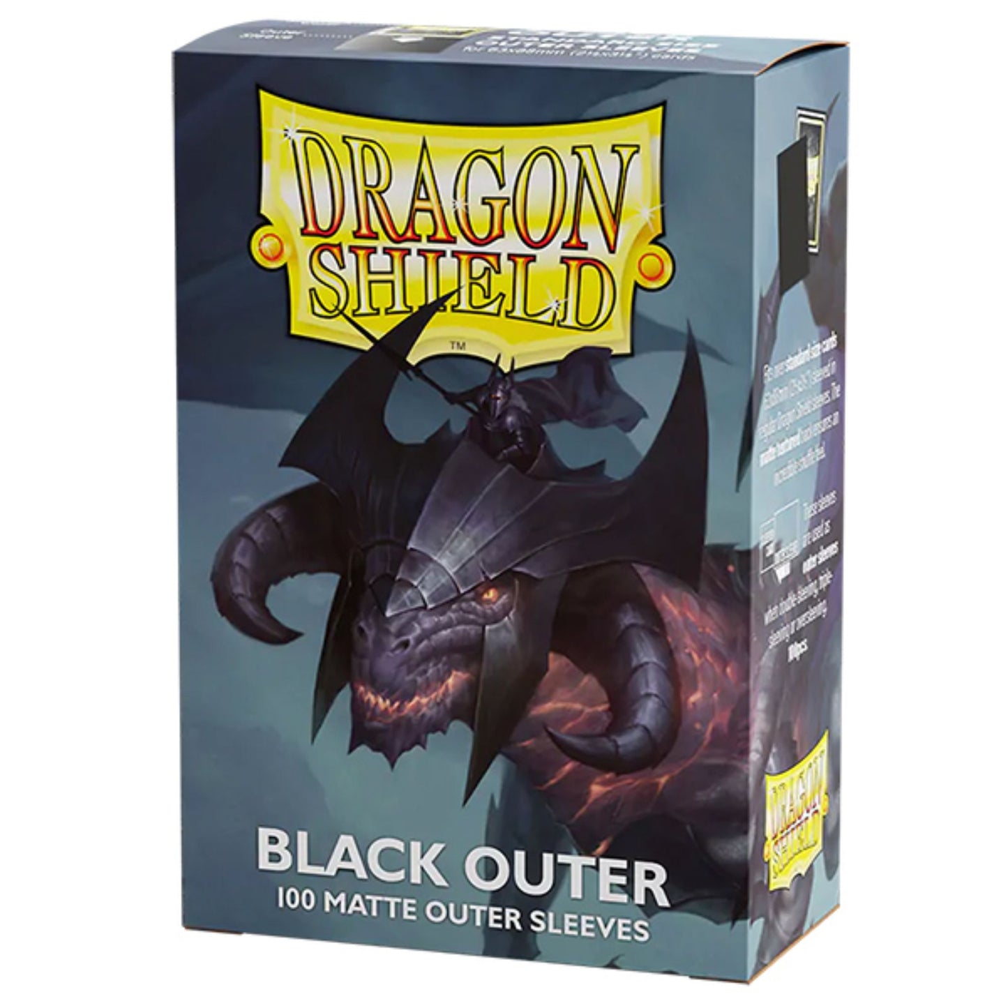 Dragon Shield Sleeves Standard Matte Outer Sleeves Black