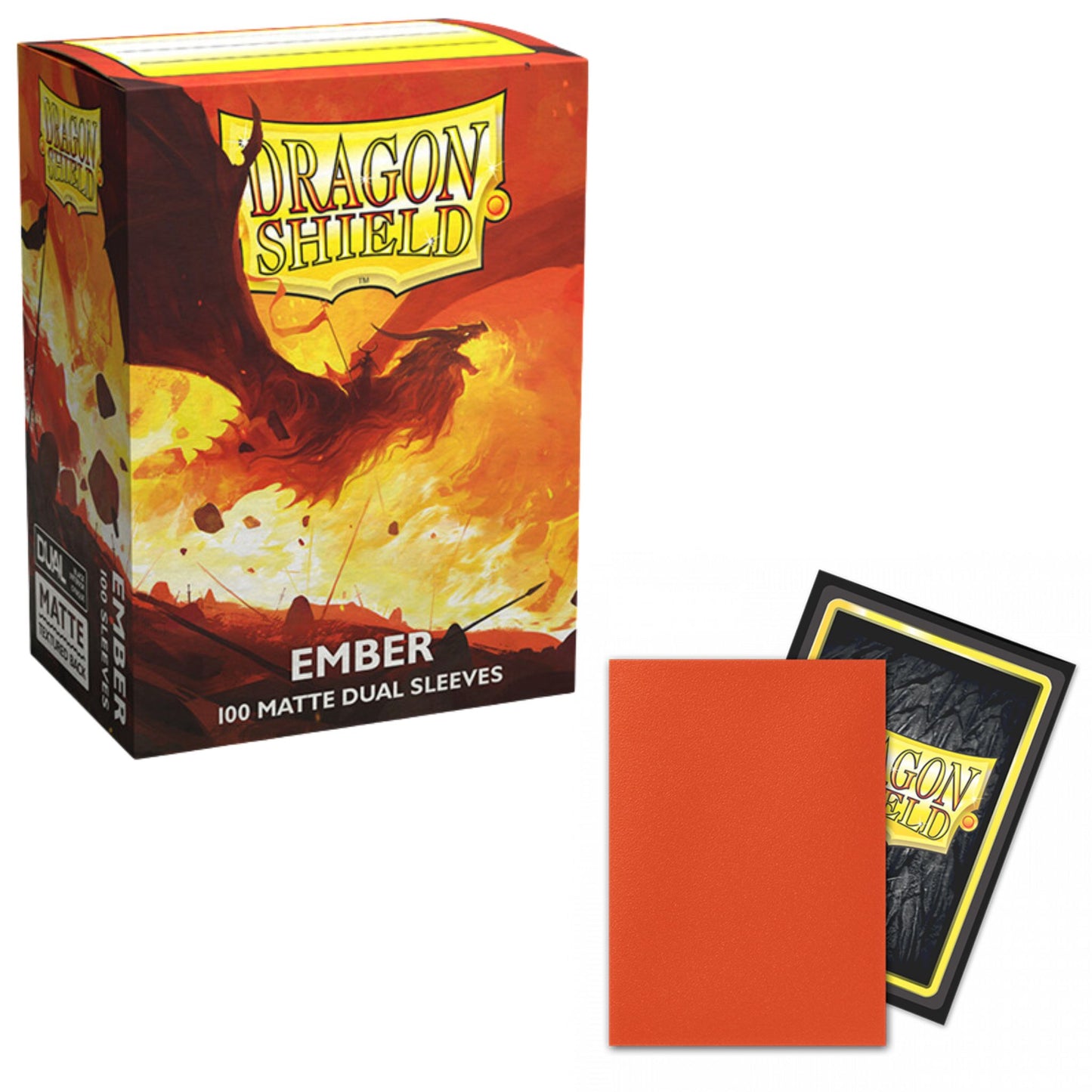 Dragon Shield Sleeves Standard Dual Matte Ember - Trading Card Market