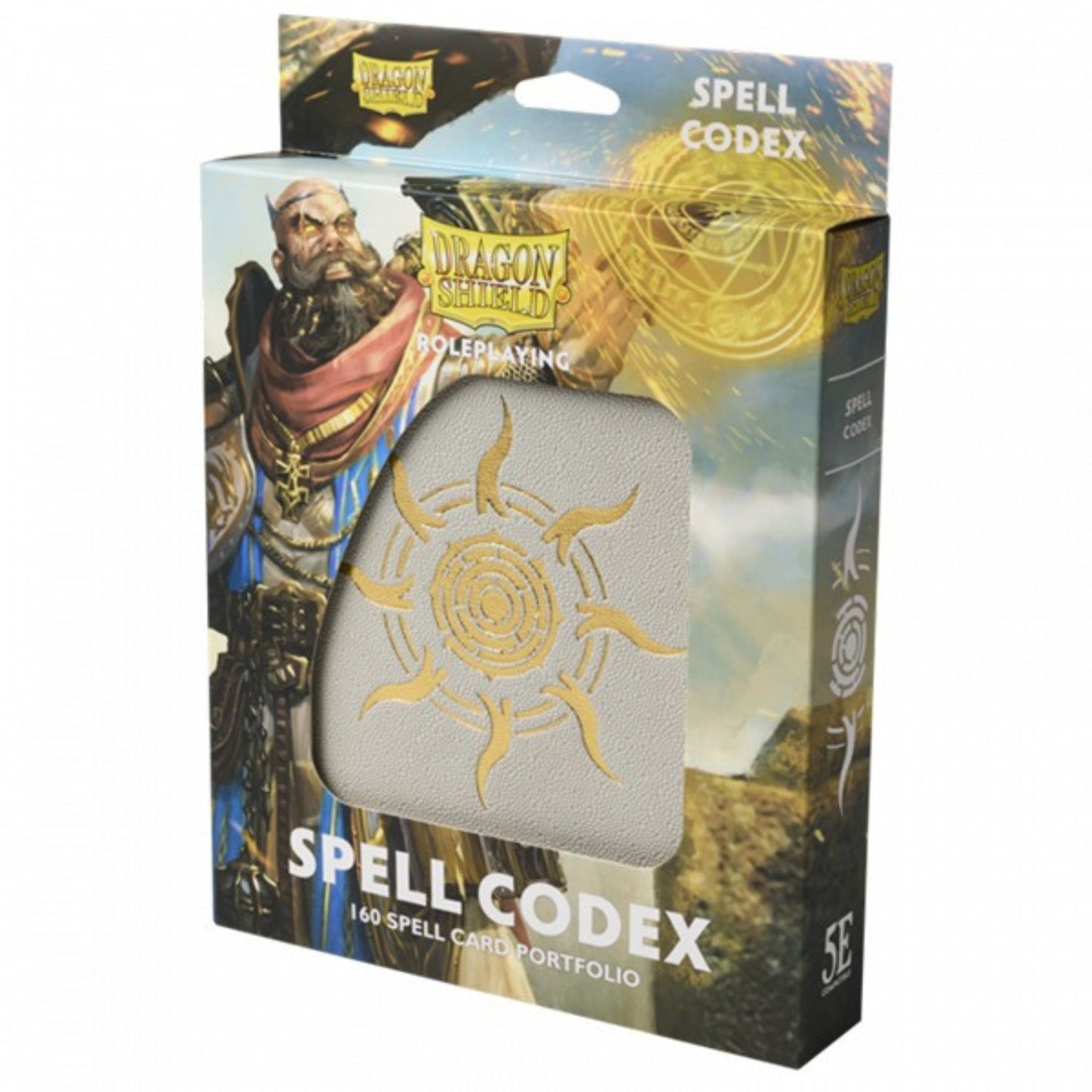 Dragon Shield Binder Spell Codex Portfolio 160 Ashen White - Trading Card Market