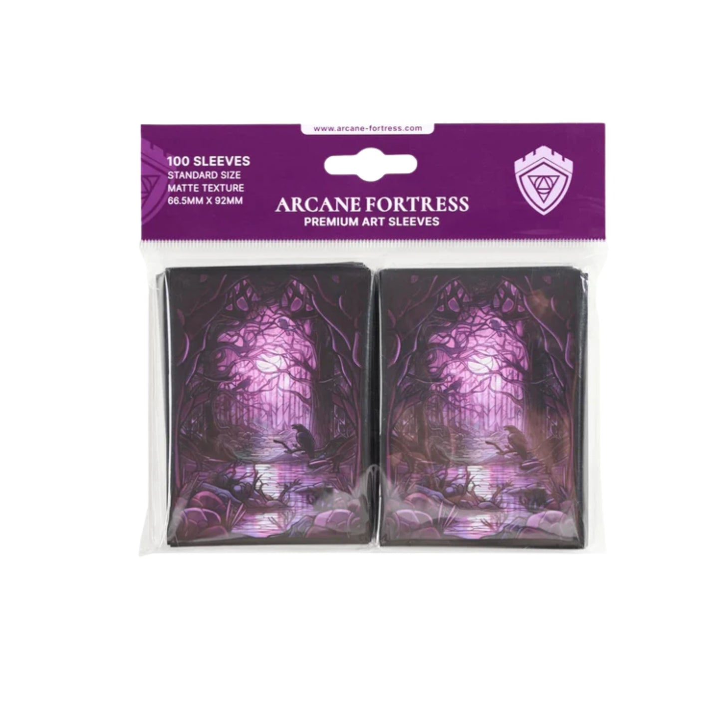 Arcane Fortress Standard Matte Art Stained Glass Decaying Swamp Card Sleeves - Trading Card Market