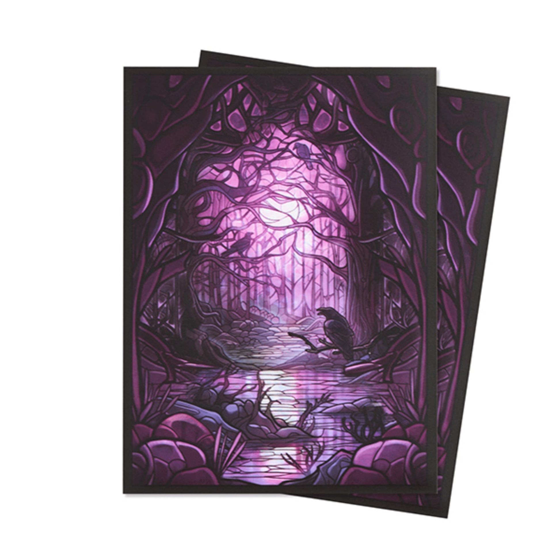 Arcane Fortress Standard Matte Art Stained Glass Decaying Swamp Card Sleeves - Trading Card Market