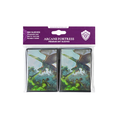 Arcane Fortress Standard Matte Art Year of the Dragon Nature's Retribution Card Sleeves - Trading Card Market