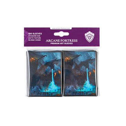 Arcane Fortress Standard Matte Art Year of the Dragon Winter's War Card Sleeves - Trading Card Market