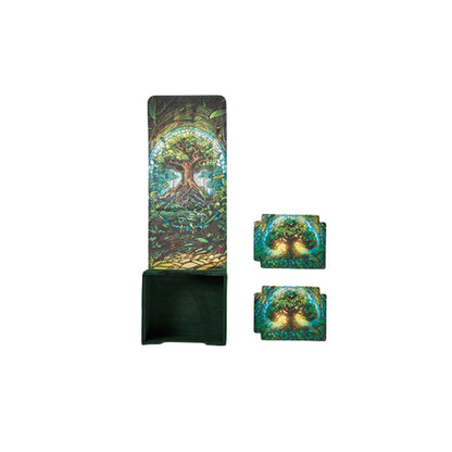 Arcane Fortress Standard Radiant Stained Glass Mythical Forest Deck Vault - Trading Card Market