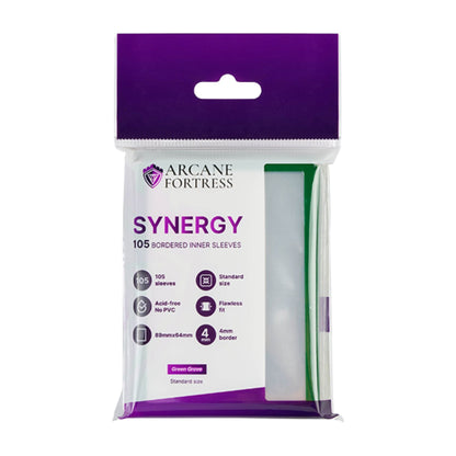 Arcane Fortress Standard Synergy Inner Sleeves Green Grove - Trading Card Market