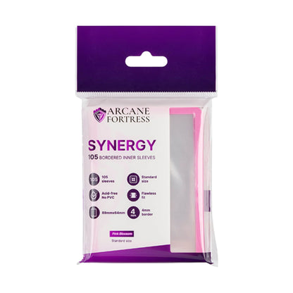 Arcane Fortress Standard Synergy Inner Sleeves Pink Blossom - Trading Card Market