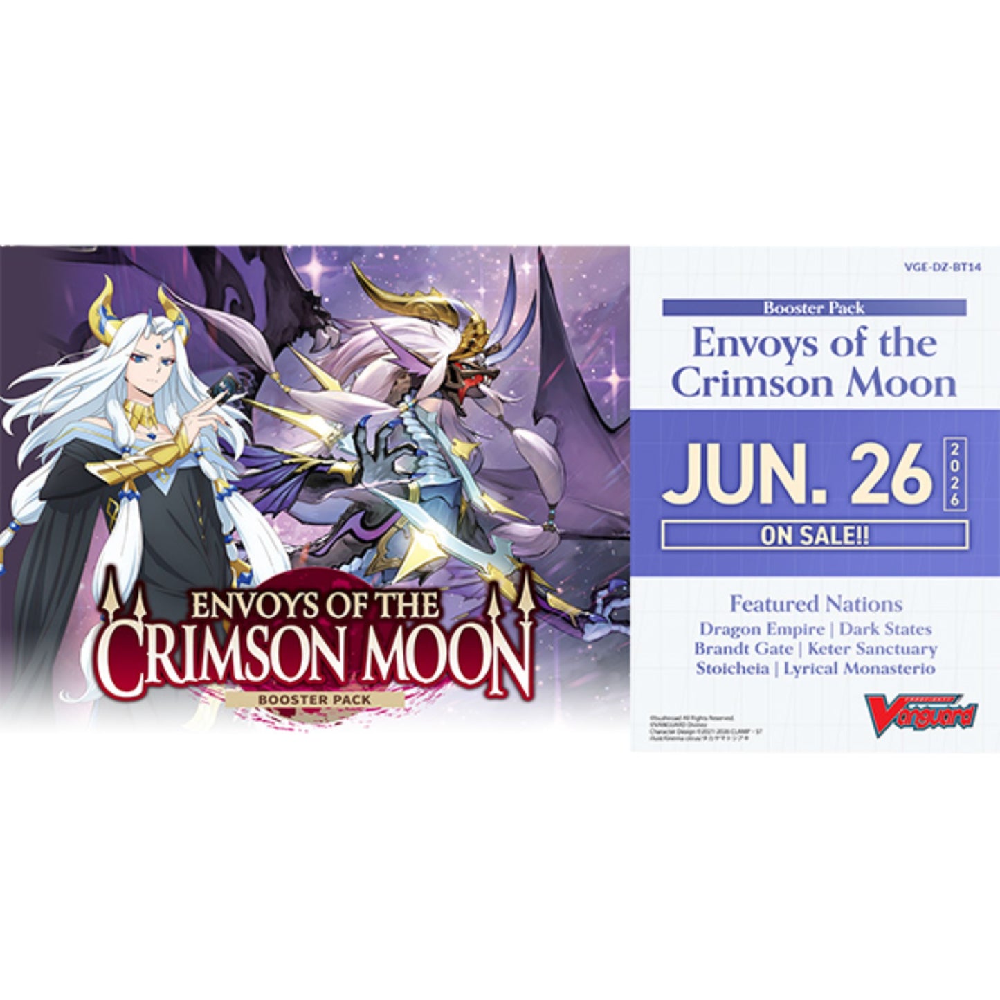 Cardfight Vanguard Envoys of the Crimson Moon Booster Box (Presell) - Trading Card Market