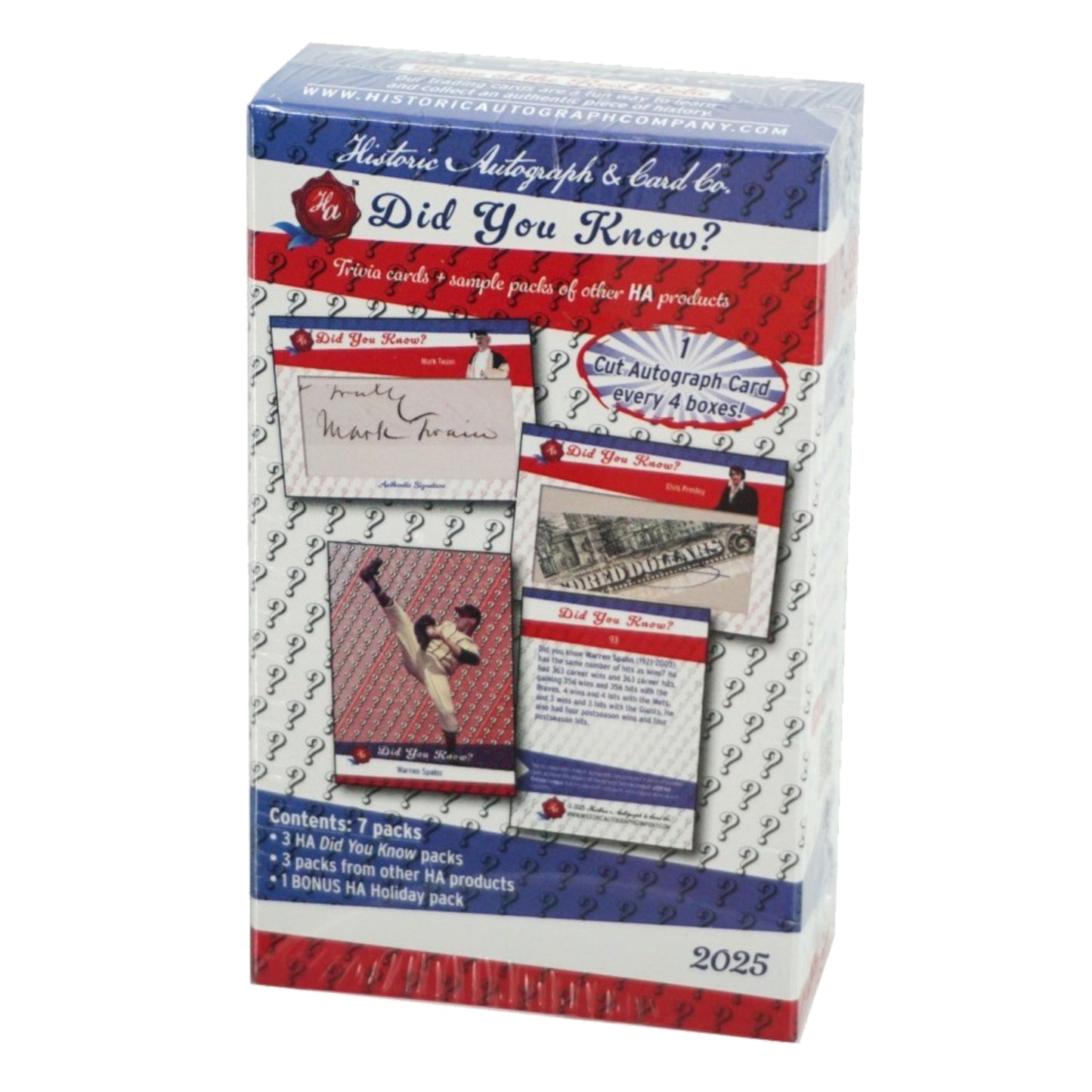 2025 Historic Autographs Did You Know? Hobby Box - Trading Card Market