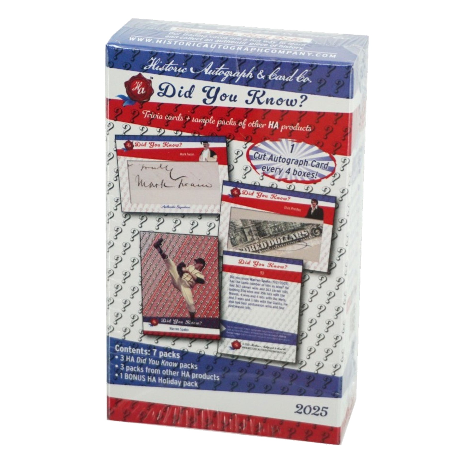 2025 Historic Autographs Did You Know? Hobby Box - Trading Card Market