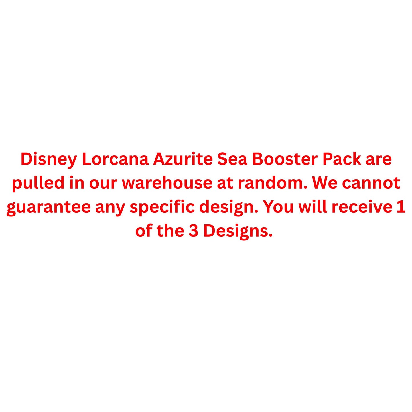 Disney Lorcana Azurite Sea Booster Pack - Trading Card Market