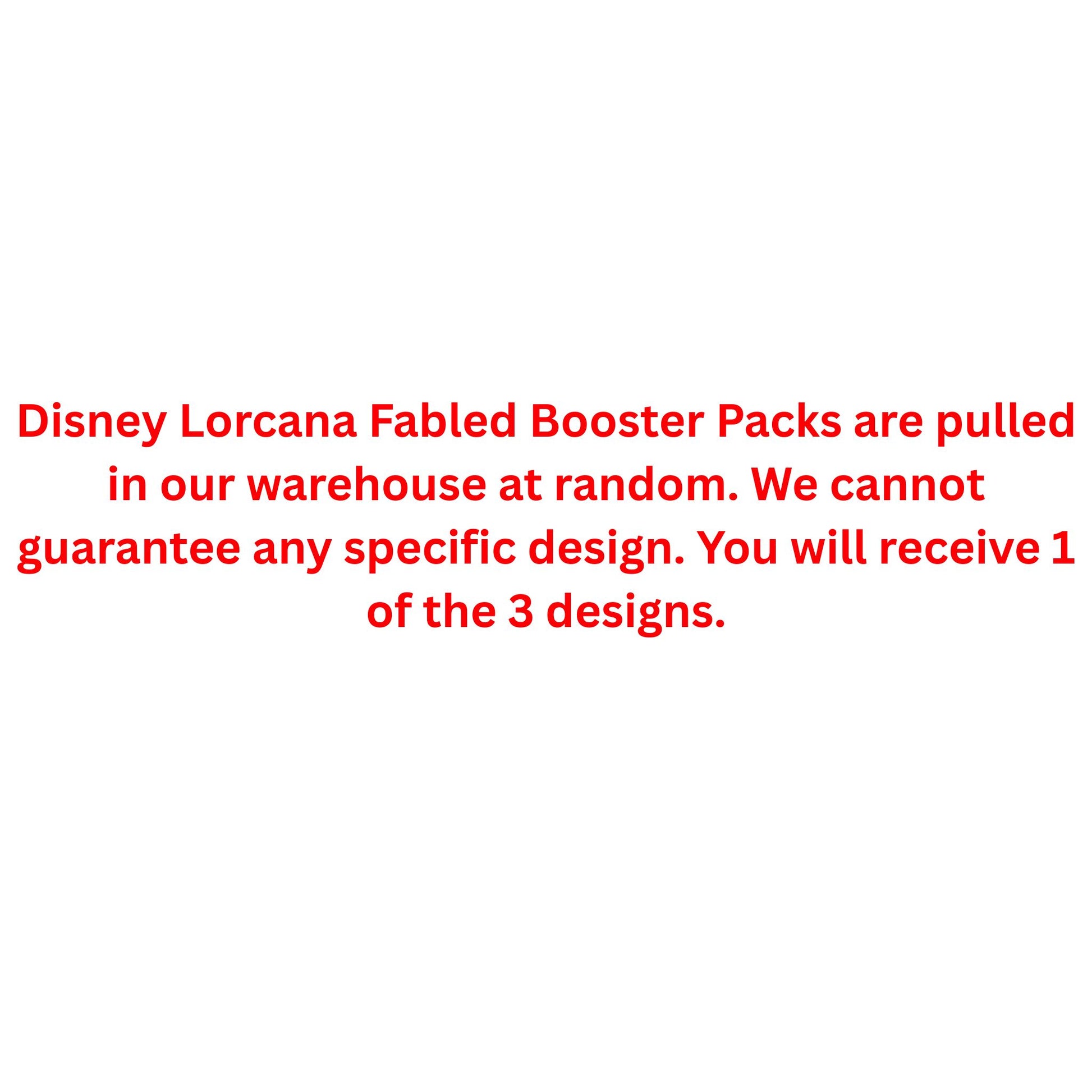 Disney Lorcana Fabled Booster Pack - Trading Card Market