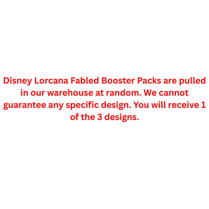 Disney Lorcana Fabled Booster Pack - Trading Card Market