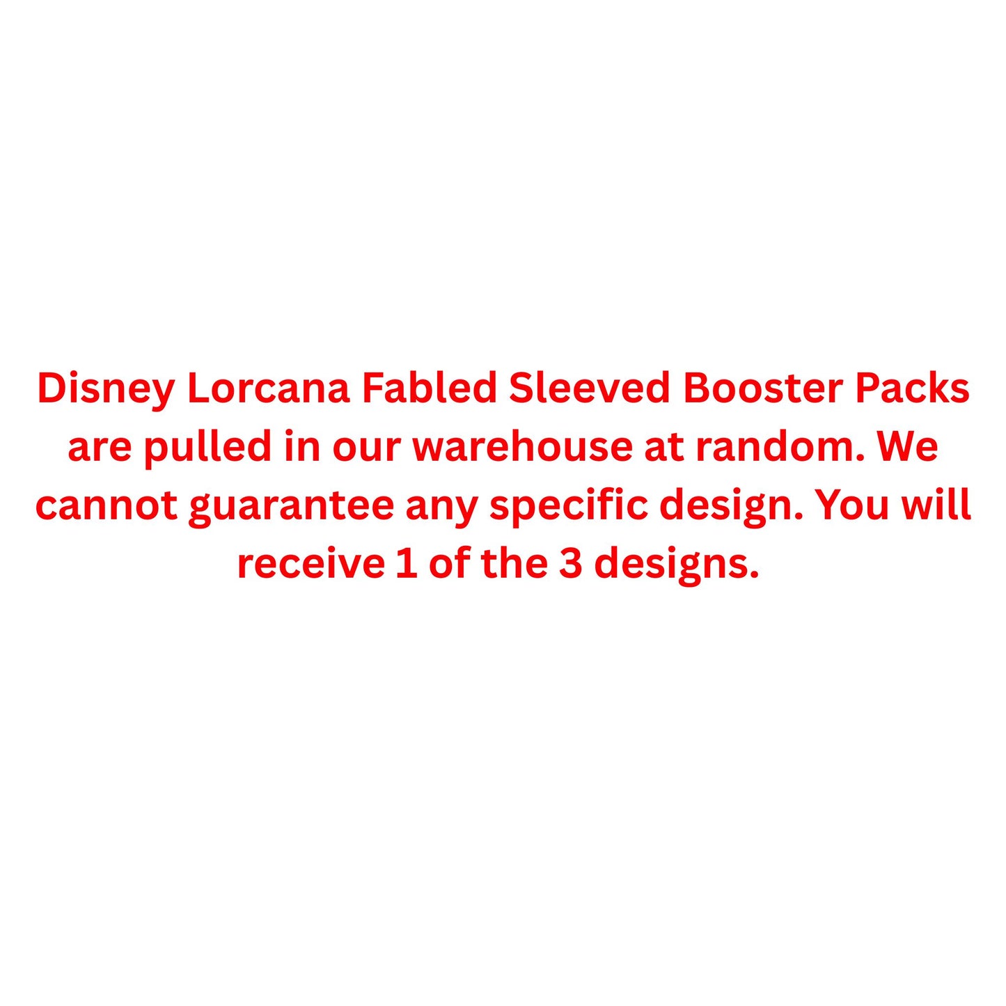 Disney Lorcana Fabled Sleeved Booster Pack - Trading Card Market