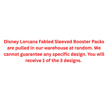 Disney Lorcana Fabled Sleeved Booster Pack - Trading Card Market