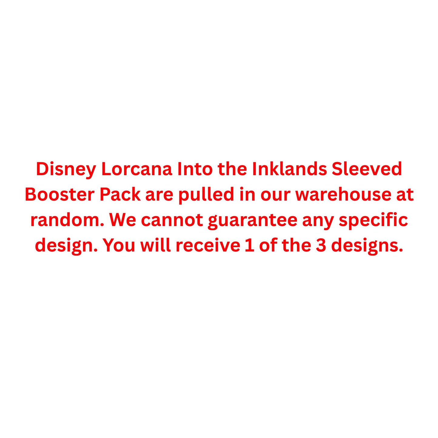 Disney Lorcana Into the Inklands Sleeved Booster Pack - Trading Card Market
