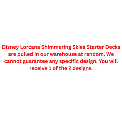 Disney Lorcana Shimmering Skies Starter Deck - Trading Card Market