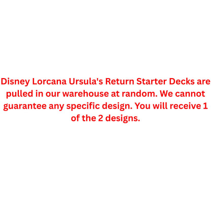 Disney Lorcana Ursula's Return Starter Deck - Trading Card Market