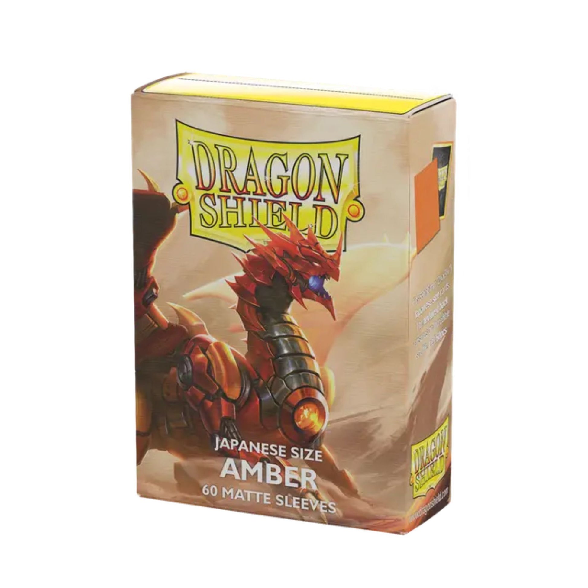 Dragon Shield Japanese Matte Amber Sleeves - Trading Card Market