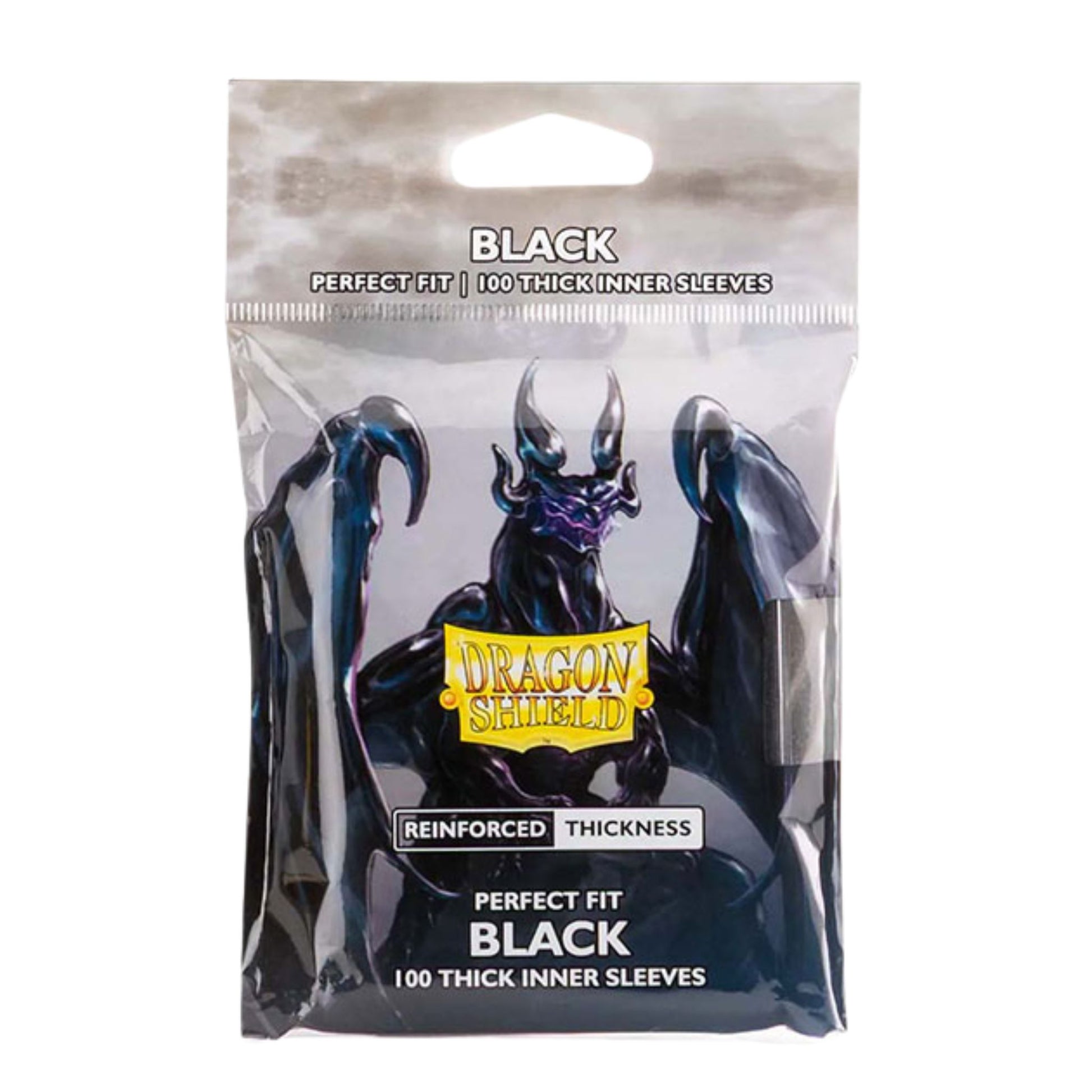 Dragon Shield Perfect Fit Standard Thick Inner Sleeves Black - Trading Card Market
